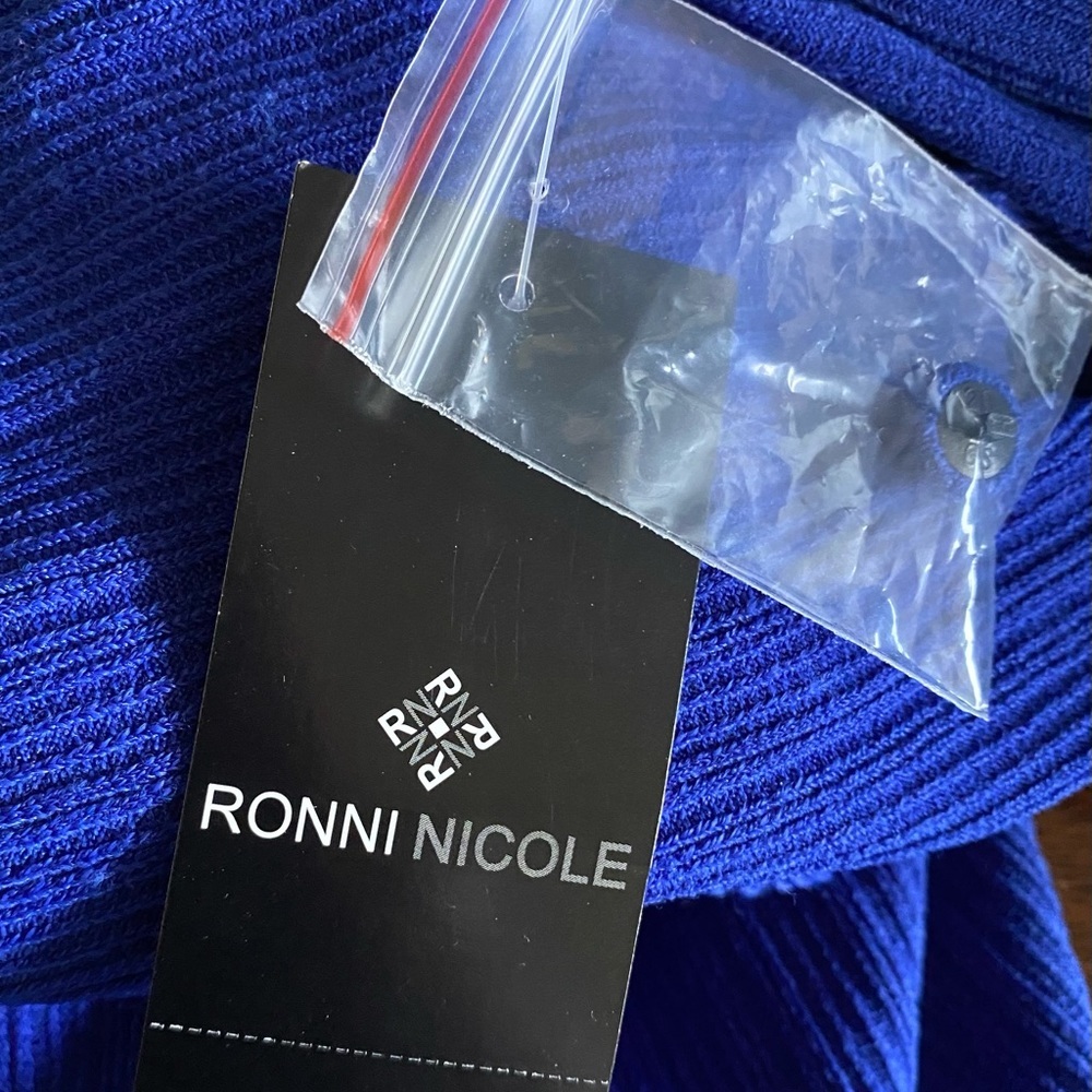 Ronni Nicole Blue Dress Size XL NWT - Picture 9 of 9